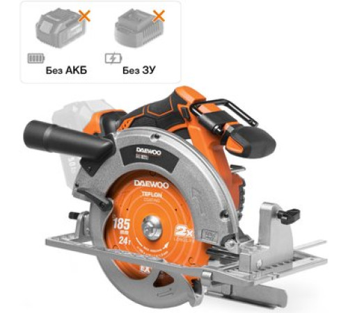 Дисковая циркулярная пила Daewoo Power DAS 1821Li без АКБ