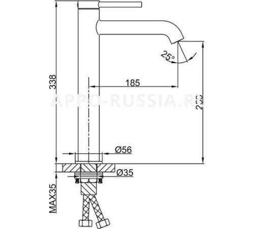 Смеситель Gappo G1006-29