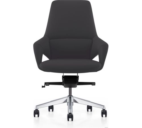 Офисное кресло Norden Шопен LB FK 0005-B Black Leather кожа/черный/алюминий