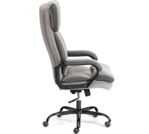 Офисное кресло TetChair Duke metal BL велюр, серый
