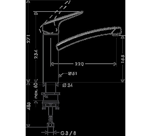 Смеситель  Hansgrohe Logis 160 71832000