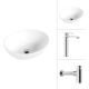Умывальник Lauter 21652 + Moon 21СK81691C с сифоном 21635CH хром