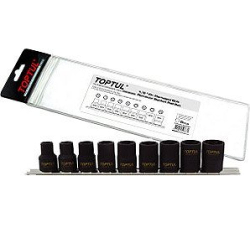 Набор торцевых головок  Toptul GAAG0903 9 предметов