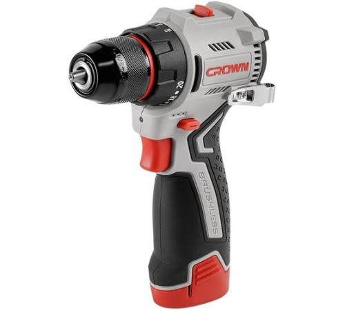 Дрель-шуруповерт Crown CT21129HMX-2 BMC с 2-мя АКБ, кейс