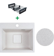 Кухонная мойка Marblan Comfort 48 бежевый, с сифоном и колландером