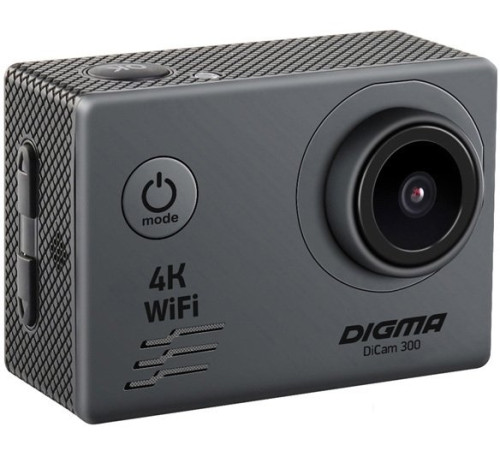 Экшен-камера Digma DiCam 300 серый