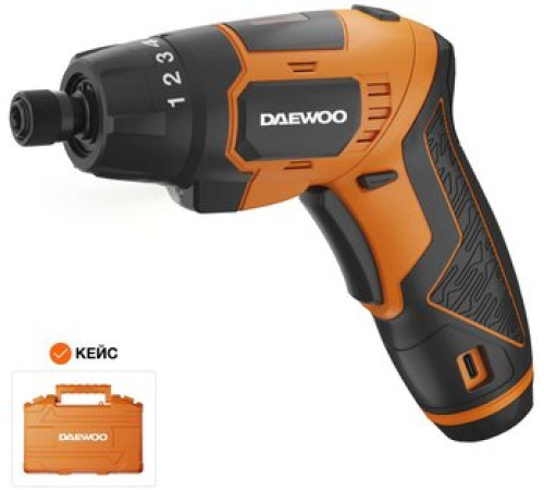 Электроотвертка Daewoo Power DAA 3620Li Plus с АКБ, кейс