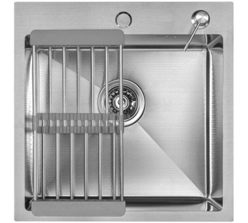 Кухонная мойка Diamond 500*500, коландер, дозатор SATIN DECOR