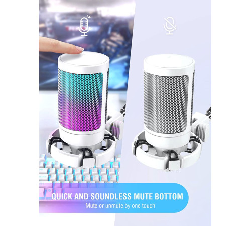 Проводной микрофон FIFINE A6V белый