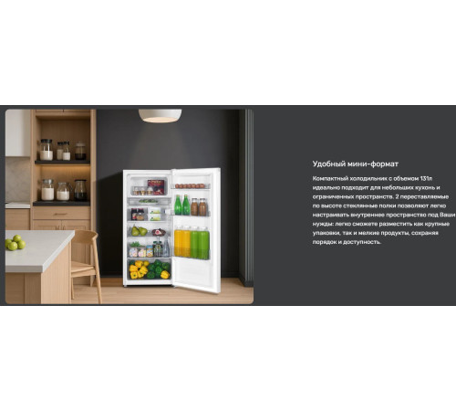 Однокамерный холодильник TECHNO DF1-20N