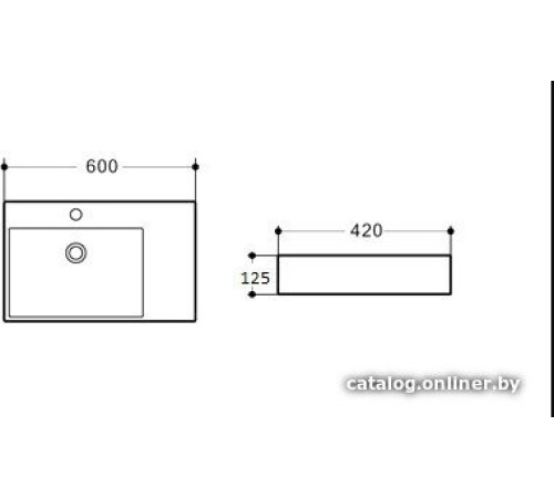Умывальник Aquaceramika Vega AC5031L