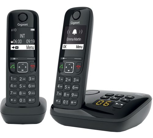 Радиотелефон Gigaset AS690A DUO RUS черный