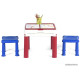 Игровой стол Keter Construction Play Table 227497 красный/синий