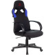 Кресло Zombie RUNNER черный/синий