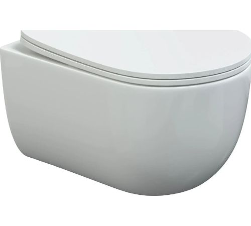 Унитаз подвесной Berges Wasserhaus Ventas Rimless + Visam Slim 525 EX-043344 с кнопкой