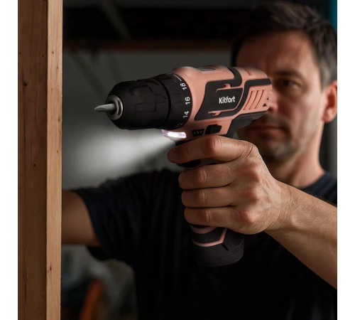 Дрель-шуруповерт Kitfort KT-6493 с 1-им АКБ