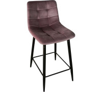 Стул AksHome Mia пыльная роза велюр HLR25/черный