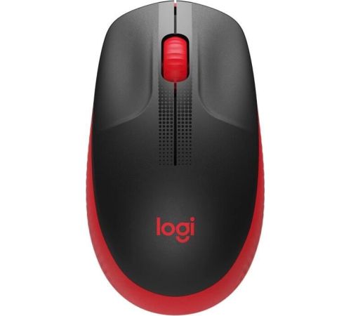 Мышь Logitech M190 черный/красный