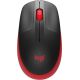 Мышь Logitech M190 черный/красный
