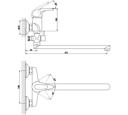 Смеситель Gross Aqua Base 7237258C-35LF