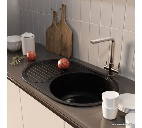 Кухонная мойка Mixline ML-GM16 551934 ультра-черный