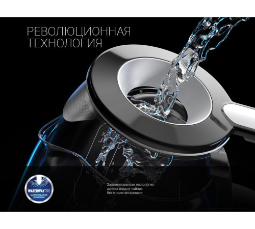 Электрический чайник Polaris PWK 1753CGL черный/белый