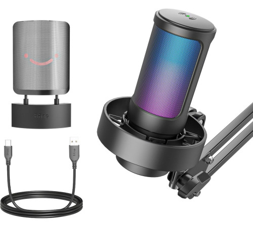 Проводной микрофон FIFINE A8T черный