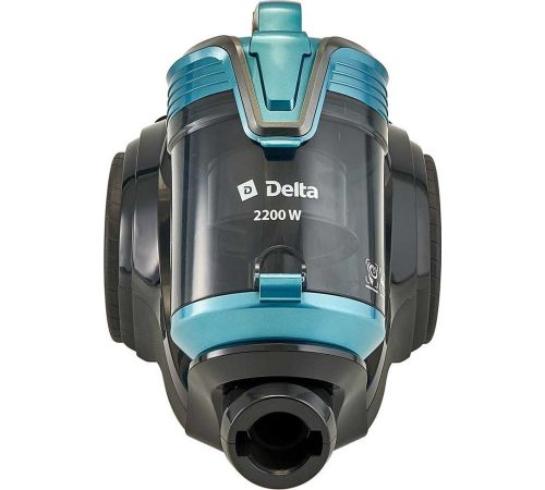 Пылесос Delta DL-0852 черный/бирюзовый