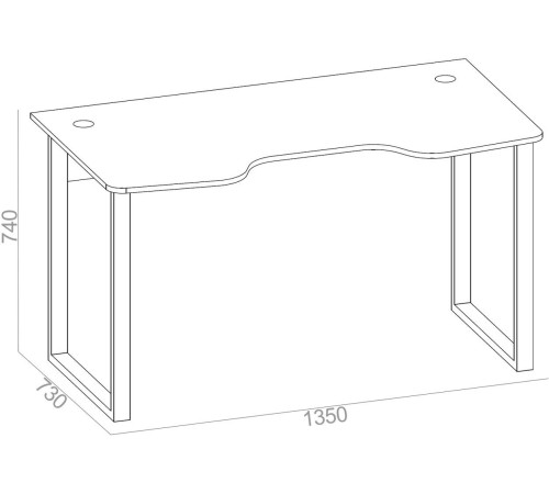 Геймерский стол Сокол КСТ-19 черный/красный