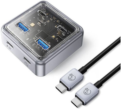 USB-хаб Orico XHJ2U2C-G2-10-GY-BP
