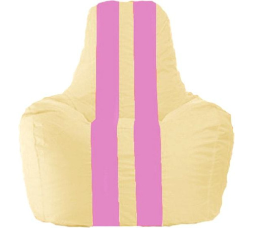 Кресло-мешок Flagman Спортинг С1.1-142 светло-бежевый/розовый