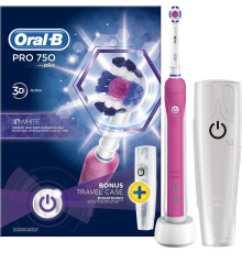 Электрическая зубная щетка Oral-B Pro 750 3DWhite D16.513.UX розовый