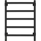 Полотенцесушитель Granula Квадро 50x60 терморегулятор с таймером слева, черный матовый