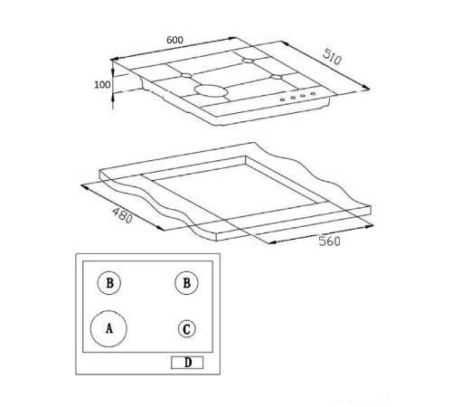 Варочная панель Weissgauff HGG 640 XR