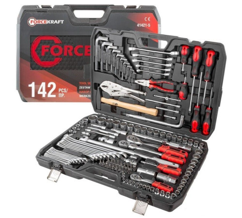 Универсальный набор инструментов ForceKraft FK-41421-5 142 предмета
