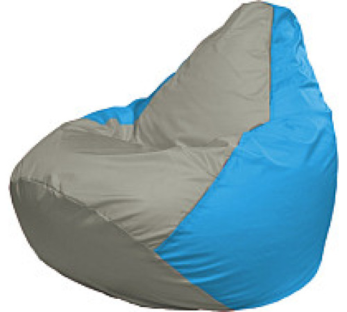 Кресло-мешок Flagman Груша Мега XXXL Г3.1-337 серый/голубой
