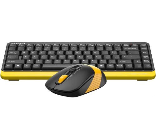 Офисный набор A4Tech Fstyler FG1110 черный/желтый