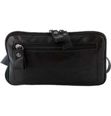 Мужская сумка Poshete 253-8869-24-BLK черный