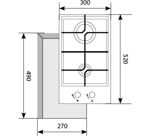 Варочная панель LEX GVG 321 WH