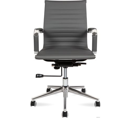 Офисное кресло Norden Техно LB HA-100-45 экокожа, хром/серый