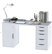Офисный стол Mebelain Ингар 2/5/DV белый