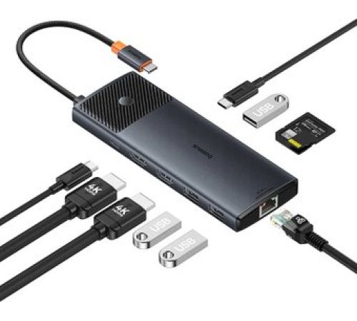 Док-станция Baseus Metal Gleam Series II 10-in1 USB Hub B00061800123-00