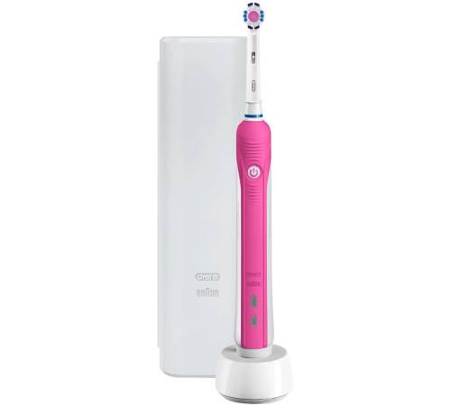 Электрическая зубная щетка Oral-B Pro 1 750 3D White D16.513.1UX розовый
