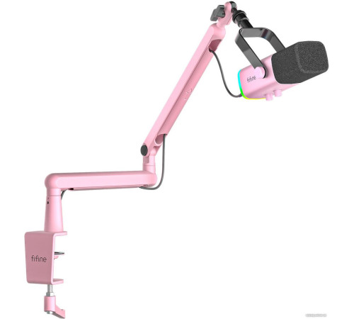 Проводной микрофон FIFINE TAM8 розовый