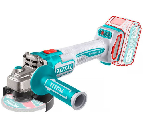 Угловая шлифмашина Total TAGLI211156 без АКБ