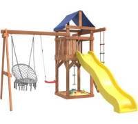Игровой комплекс National Tree Company Качели лодочка и подвесное плетеное кресло IgroWoods ДП-2