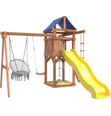 Игровой комплекс National Tree Company Качели лодочка и подвесное плетеное кресло IgroWoods ДП-2