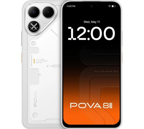 Телефон Tecno Pova 8 5G LK6 8GB/128GB пиксельный белый
