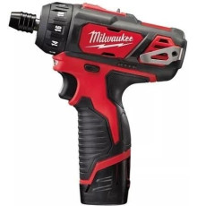 Дрель-шуруповерт Milwaukee M12 BD-202C 4933441900 с 2-мя АКБ, кейс