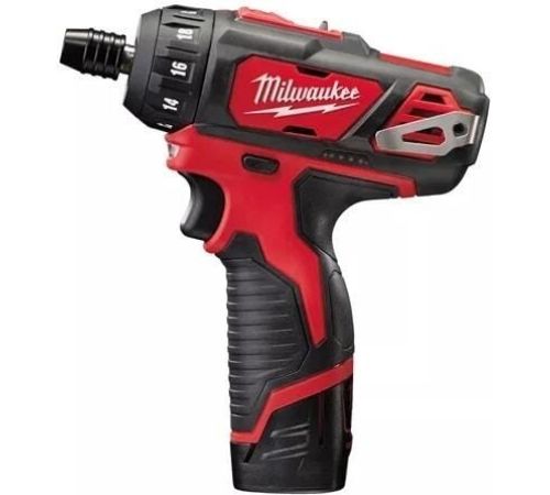 Дрель-шуруповерт Milwaukee M12 BD-202C 4933441900 с 2-мя АКБ, кейс